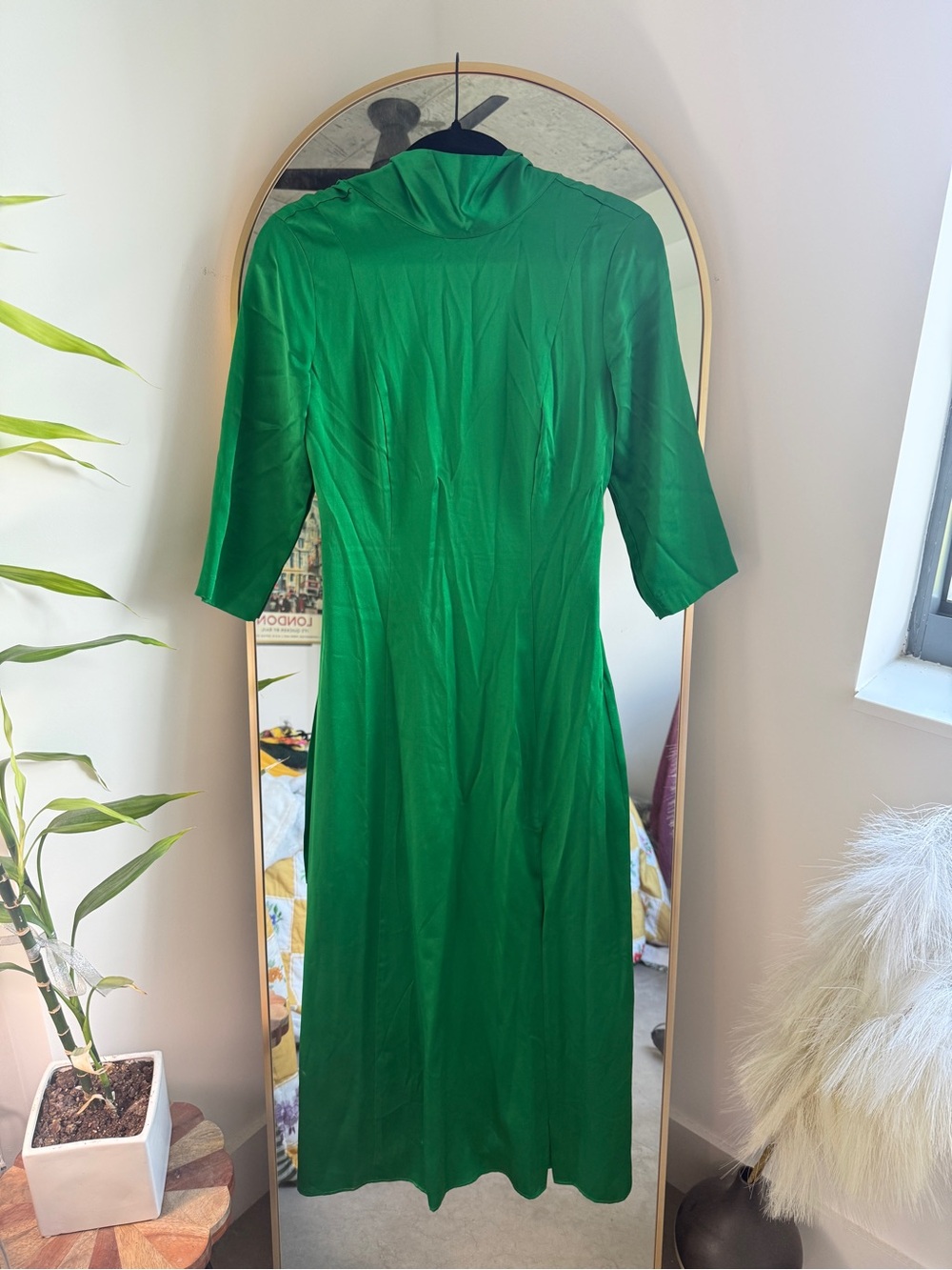 J. Crew Collection 100% silk open-back charmeuse dress - Picture 6 of 9